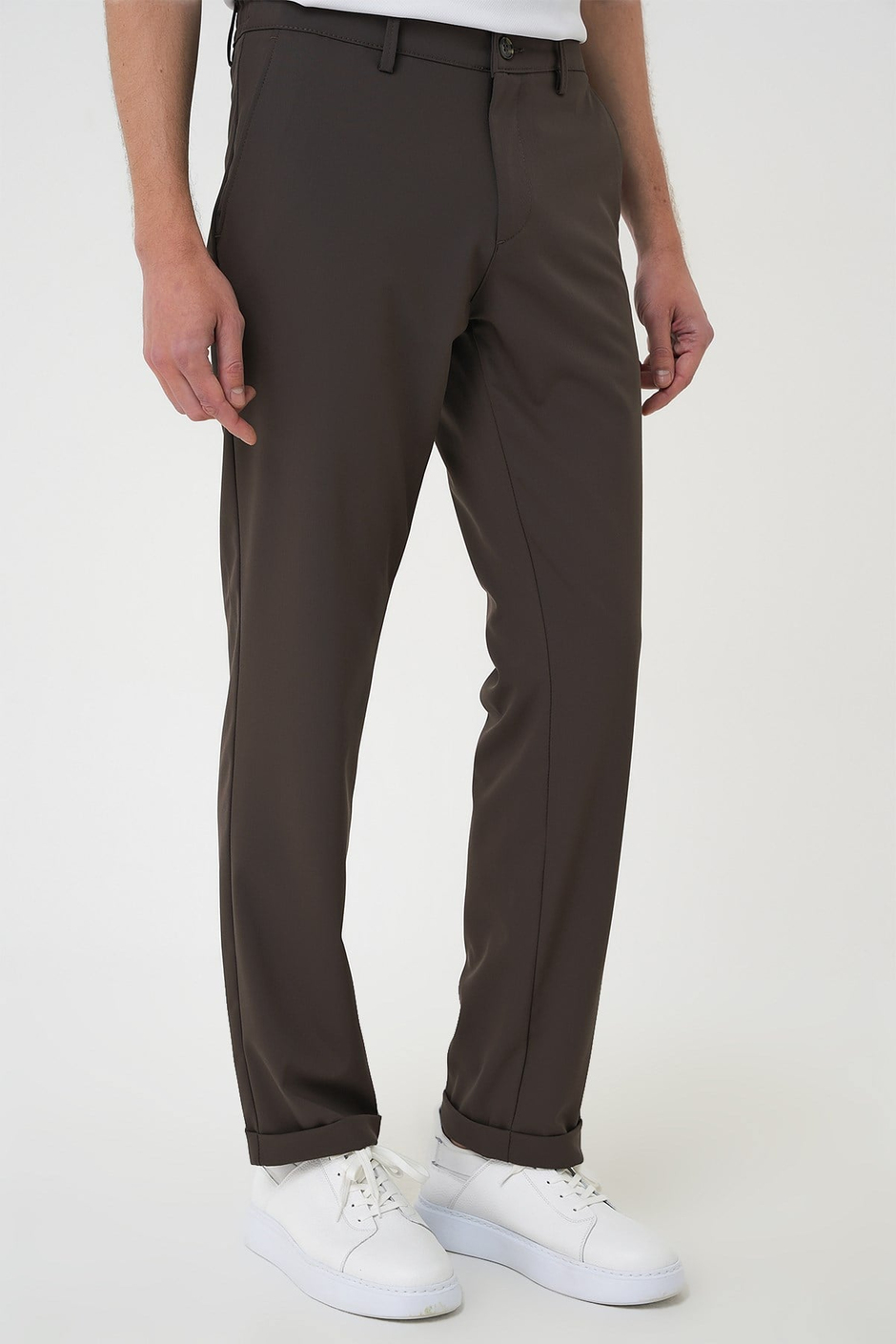 Comfort Fit Rahat Kalıp Beli Lastikli Toprak Jogger Pantolon  P 1185