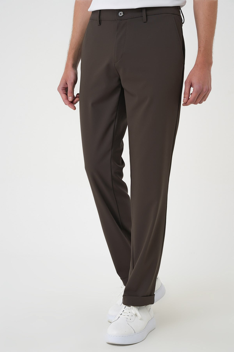 Comfort Fit Rahat Kalıp Beli Lastikli Toprak Jogger Pantolon  P 1185
