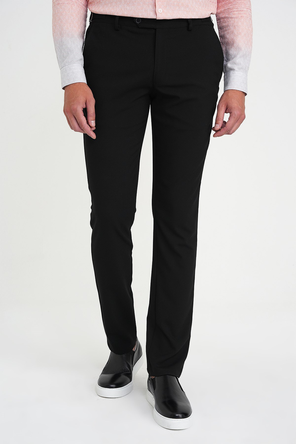 Comfort Fit Rahat Kalıp Beli Lastikli Yandan Tokalı Esnek Lacivert Jogger Pantolon P 1178
