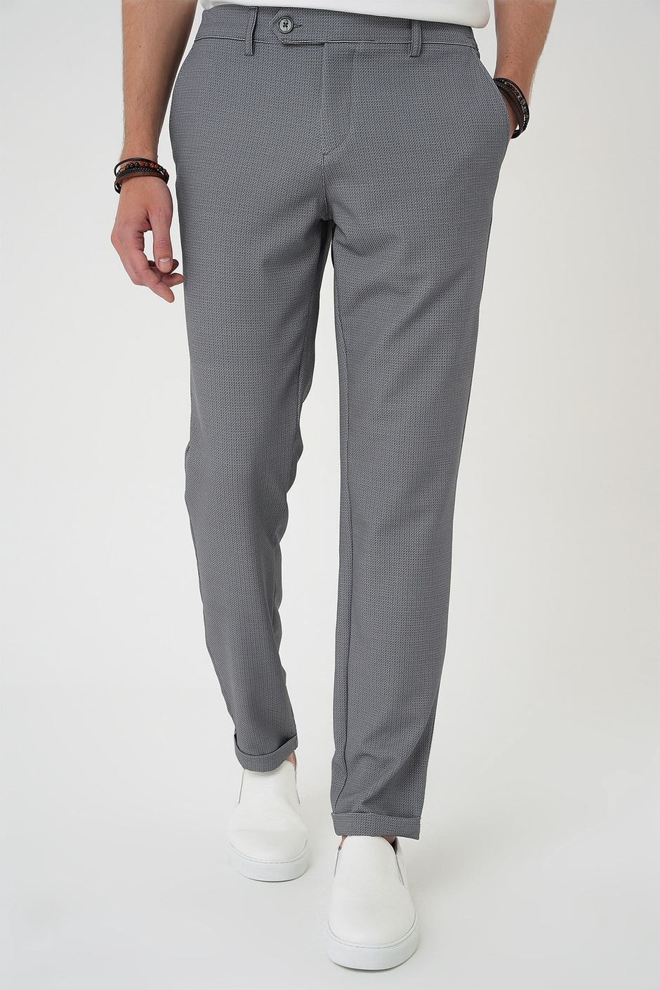Comfort Fit Rahat Kalıp Beli Lastikli Siyah Jogger Pantolon  P 1181