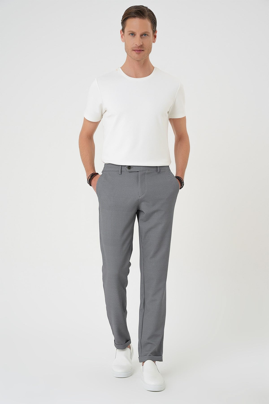 Comfort Fit Rahat Kalıp Beli Lastikli Siyah Jogger Pantolon  P 1181
