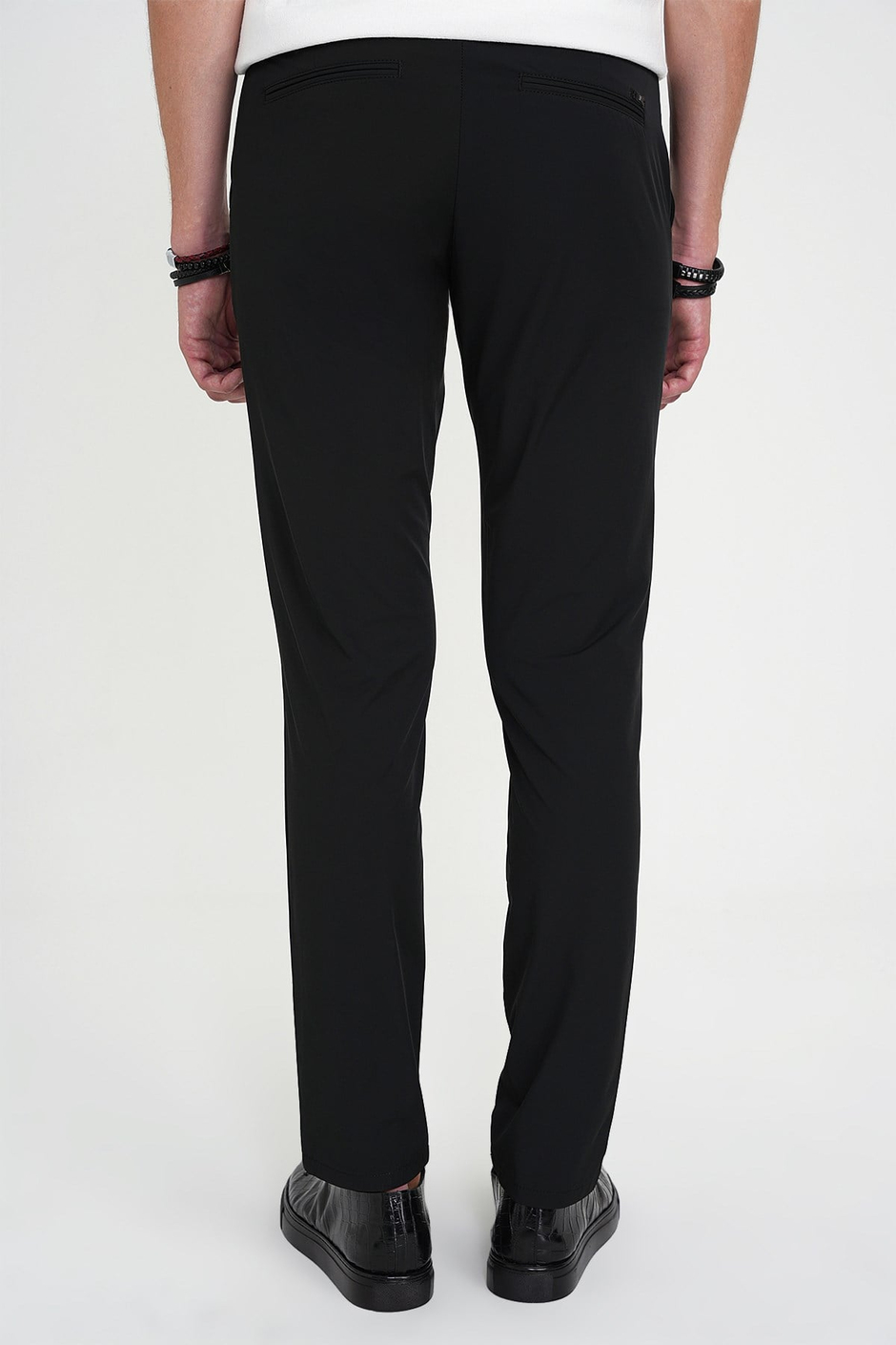 Comfort Fit Rahat Kalıp Esnek Pamuklu Spor Siyah Pantolon P 1190