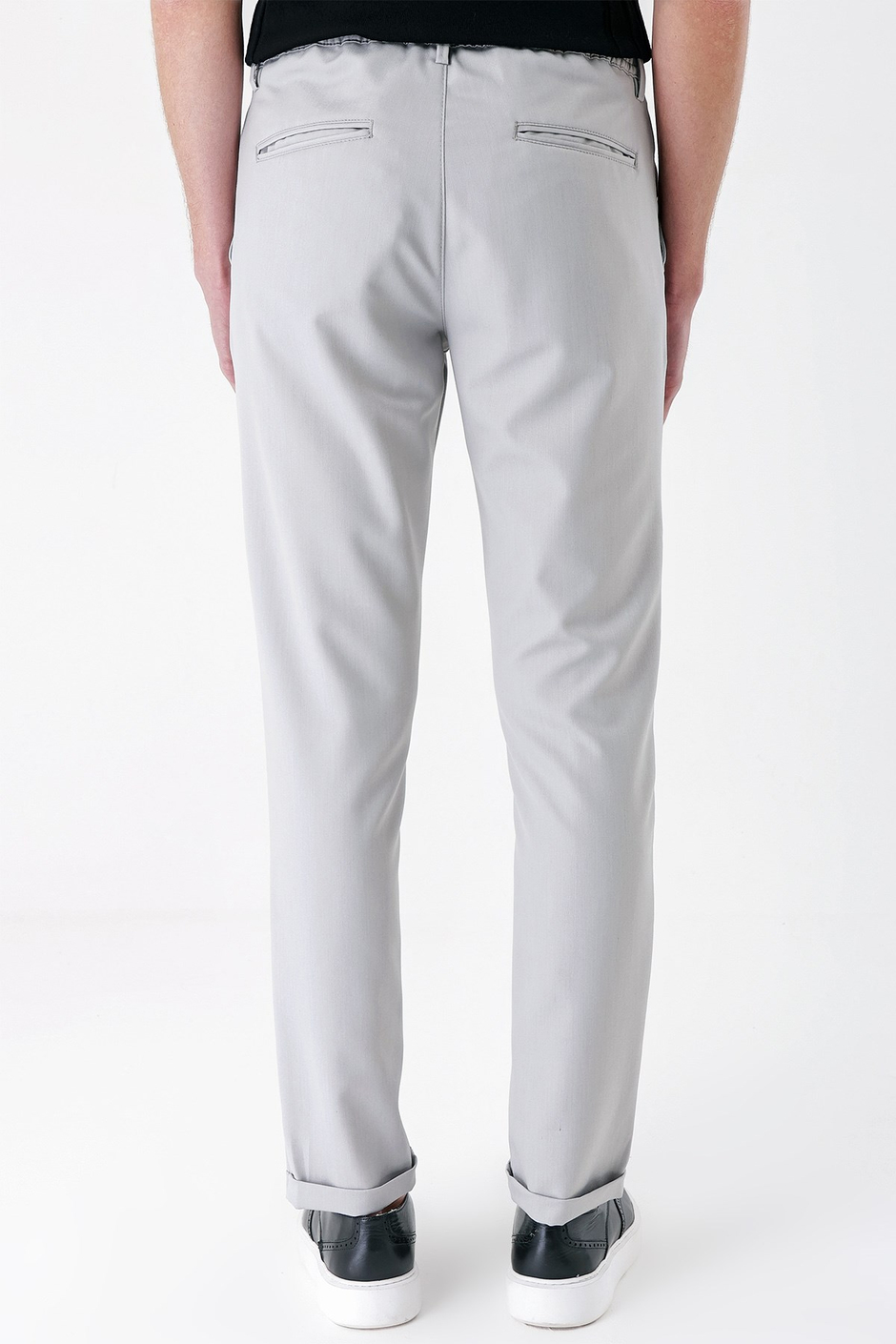 Comfort Fit Yan Cep Beli Lastikli Esnek Pamuk Taş Jogger Pantolon P 1143