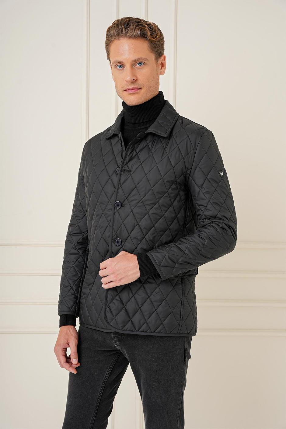 KA 081 Slim Fit Siyah Spor Kaban