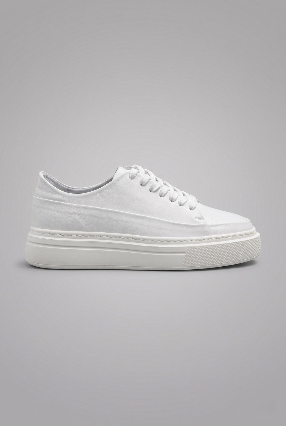 Kalın Eva Tabanlı Bağcıklı Beyaz Sneaker Ayakkabı 2026-17