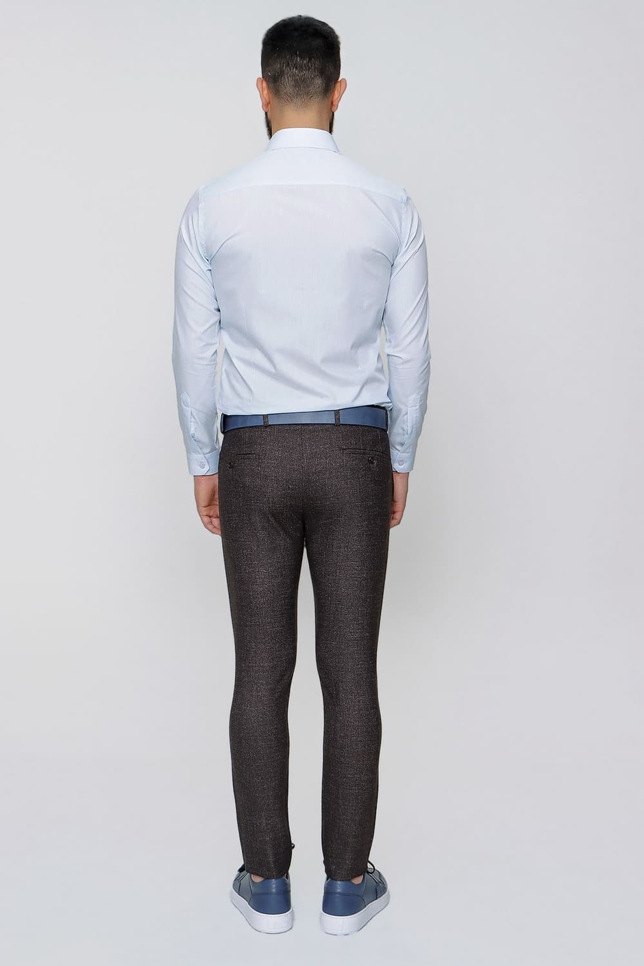 P 1090 Slim Fit Kahve Spor Pantolon