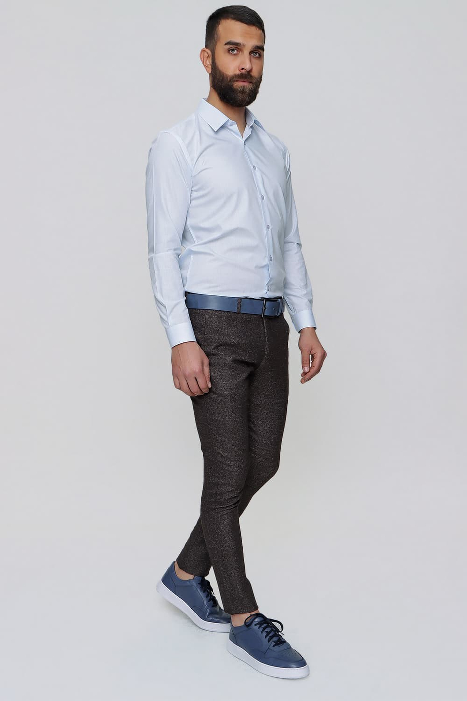 P 1090 Slim Fit Kahve Spor Pantolon