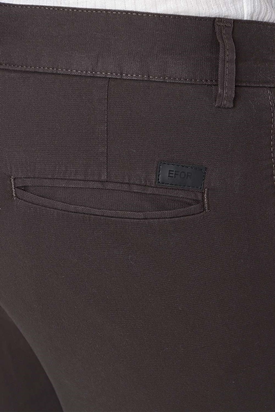 P 1100 Slim Fit Kahve Spor Pantolon