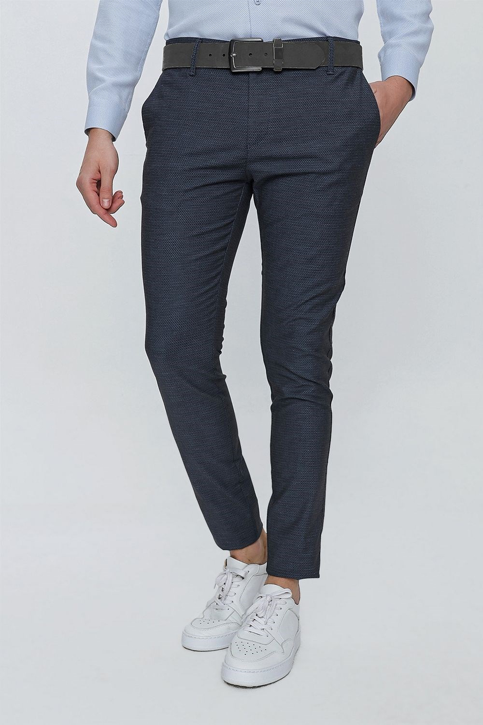 P 1111 Slim Fit Lacivert Spor Pantolon