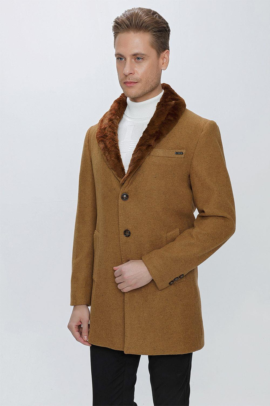 PLT 080 Camel Klasik Palto