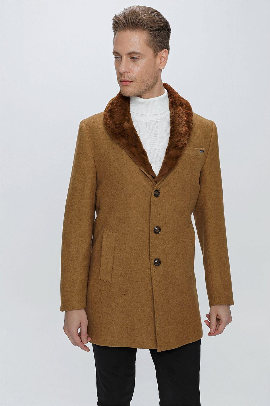 PLT 080 Camel Klasik Palto