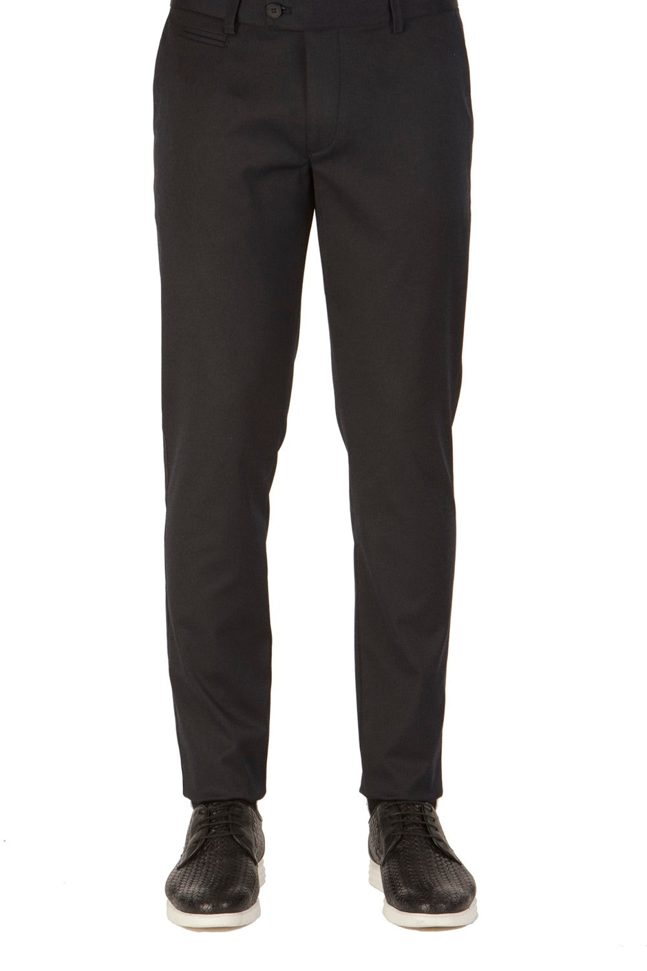 Slim Fit Pilesiz Yan Cepli Esnek Pamuklu Lacivert Pantolon P 1052