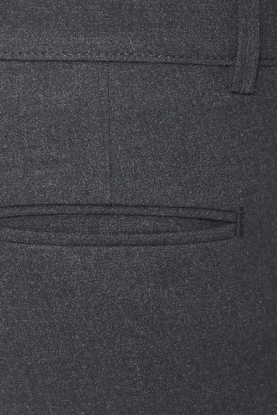 Slim Fit Pilesiz Yan Cepli Esnek Yünlü Antrasit Chino Pantolon P 1102