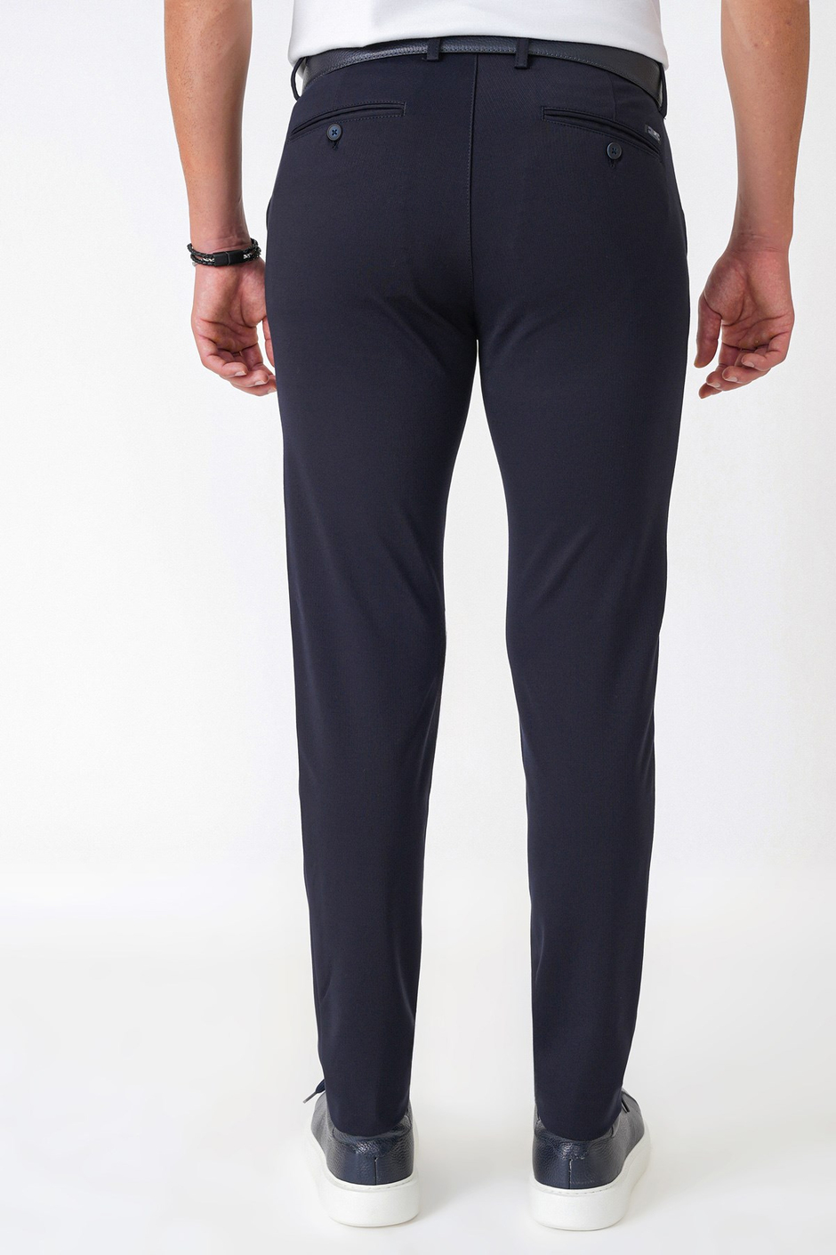 Slim Fit Rayon Karışımlı Esnek Pamuk Lacivert Pantolon P 1227