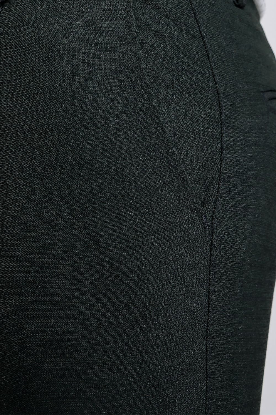 Slim Fit Yan Cep Esnek Pamuklu Dokulu Yeşil Pantolon P 1086