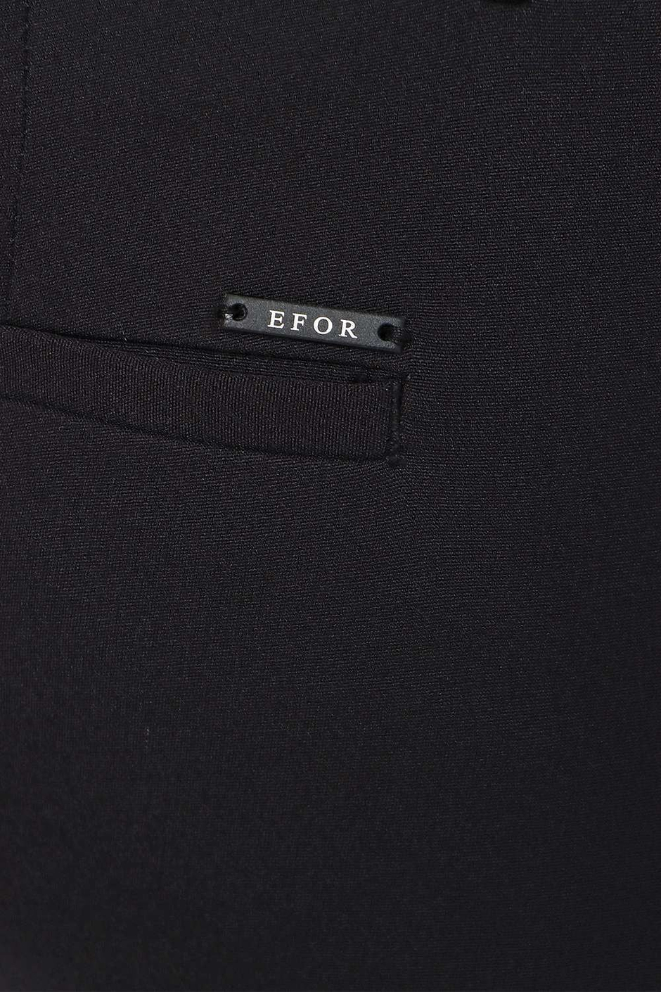 Slim Fit Yan Cepli Esnek Yünlü Siyah Pantolon P 1099