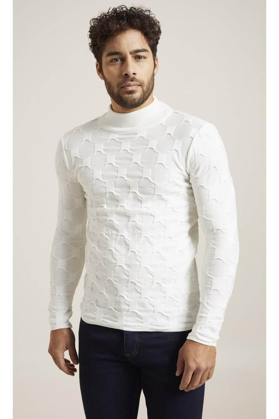 TR 825 Slim Fit Ekru Spor Triko