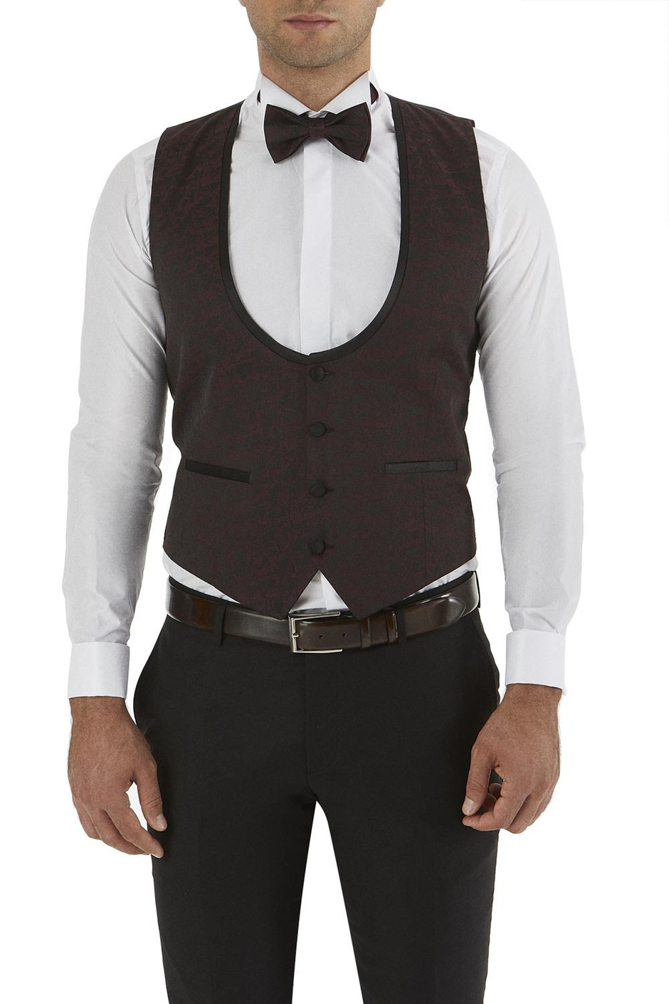 Y 141 Slim Fit Siyah Klasik Yelek