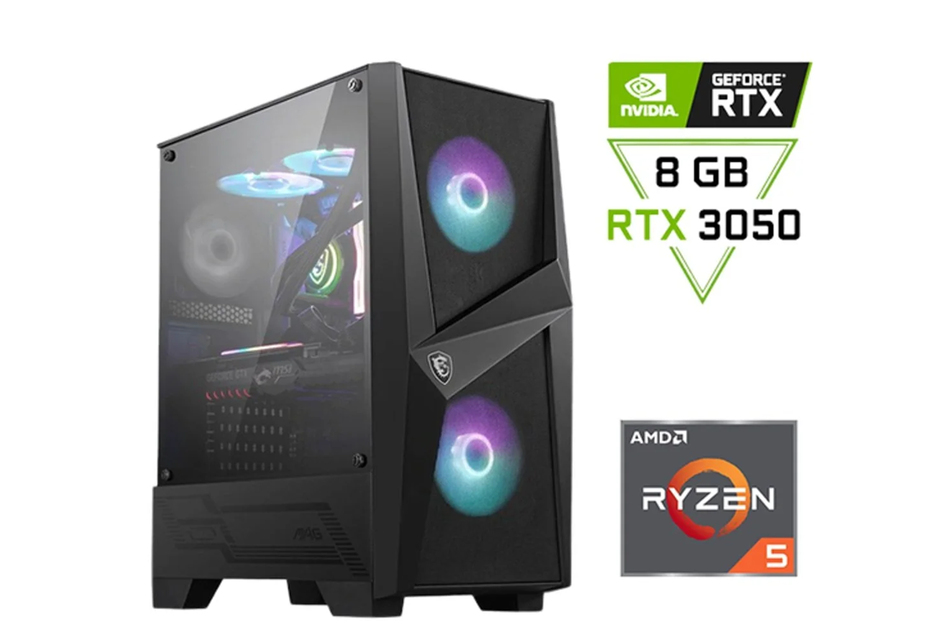 Msı Amd Ryzen 5 5500 A520 16Gb 3200 Mhz Ddr4 512Gb Nvme 8Gb 3050 Vga Msı 100R Kasa Pc (Freedos) (D)