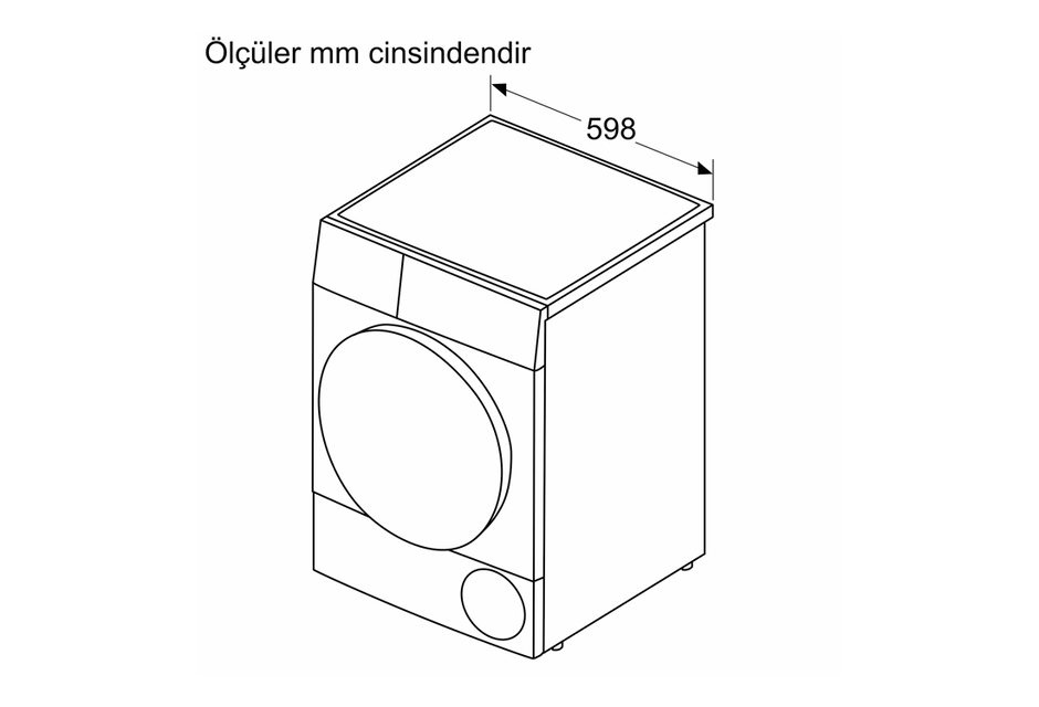 Profilo Km 9611 Ctr Beyaz 9Kg Çamaşır Kurutma Makinesi (D)