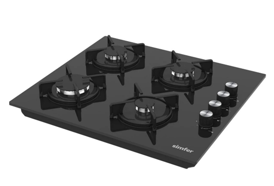 Simfer 3046 Siyah Cam Ankastre Ocak