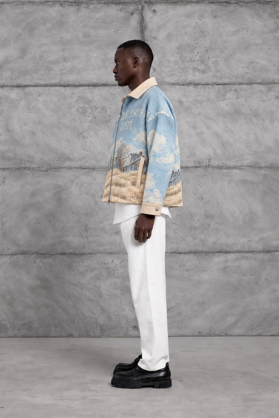 Bebe Mavisi DESENLİ OVERSIZE CEKET