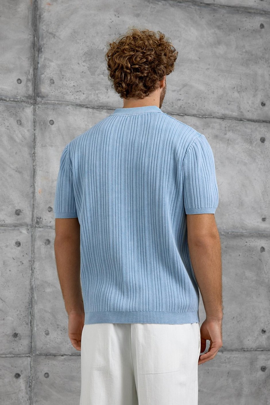 Bebe Mavisi DP OVERSIZE POLO YAKA TSHIRT