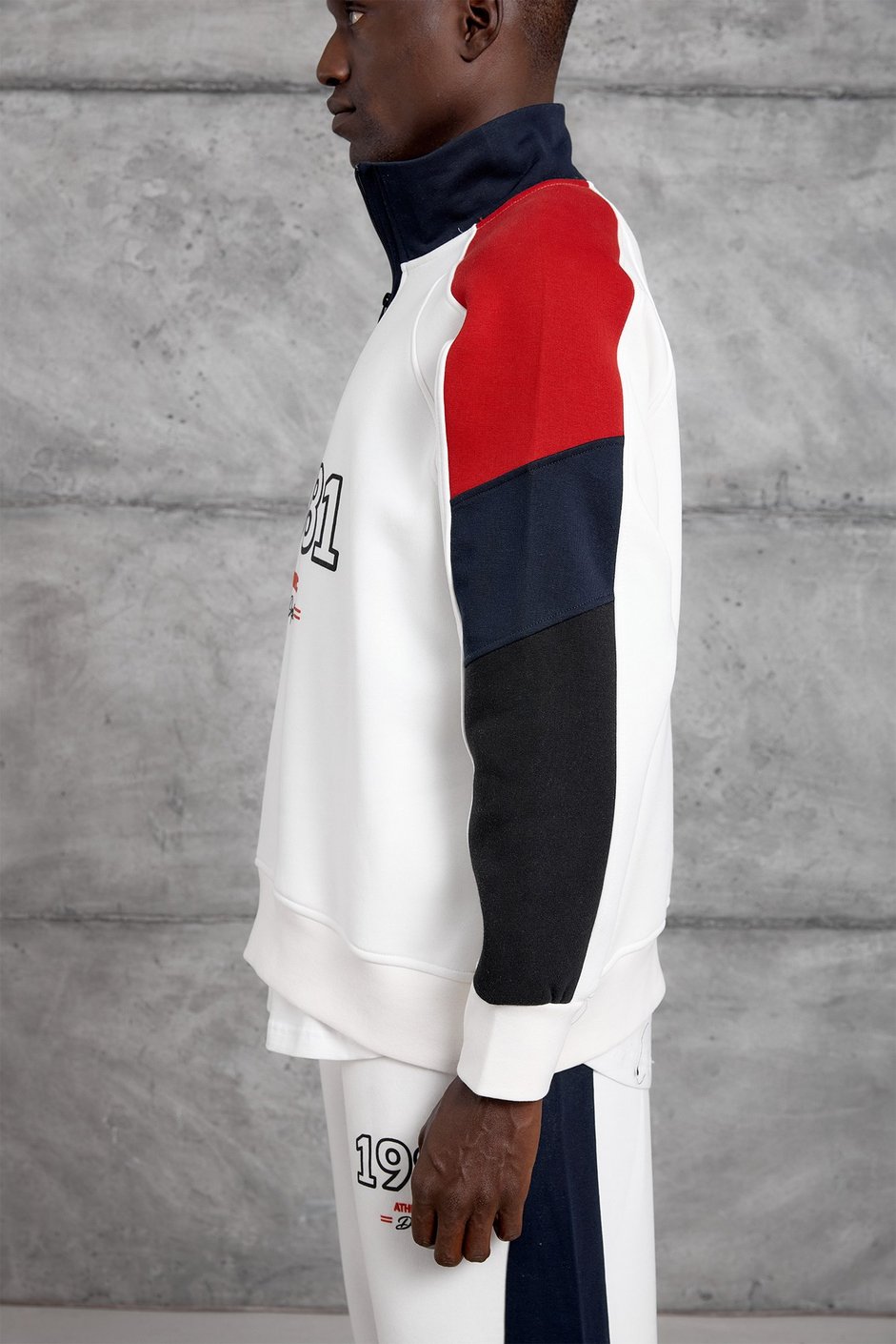 Beyaz 1981 BASKI OVERSIZE EŞOFMAN TAKIMI