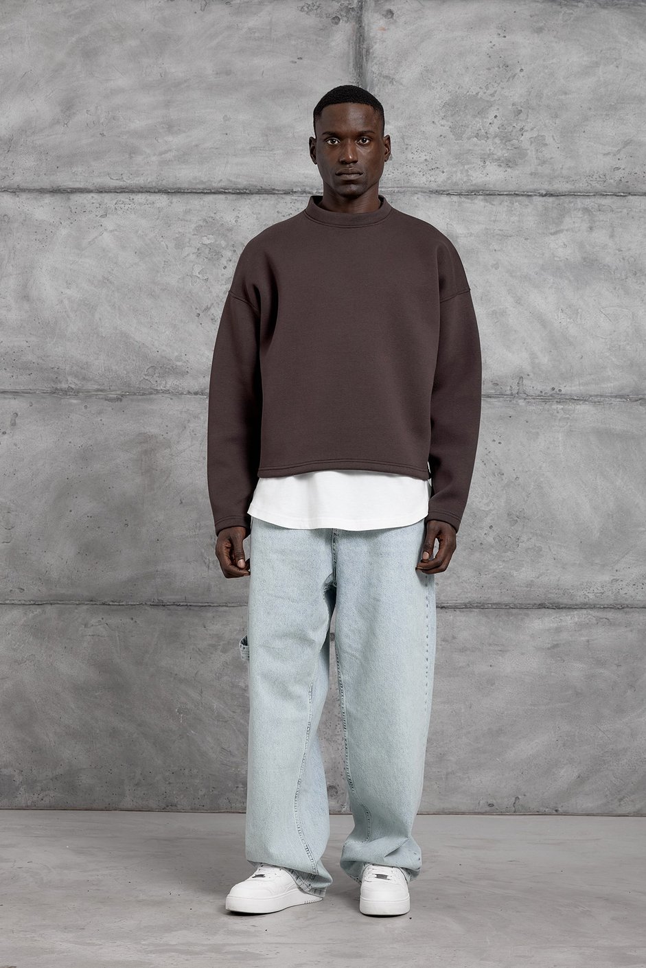 Bordo ARKA DETAY OVERSIZE SWEATSHIRT