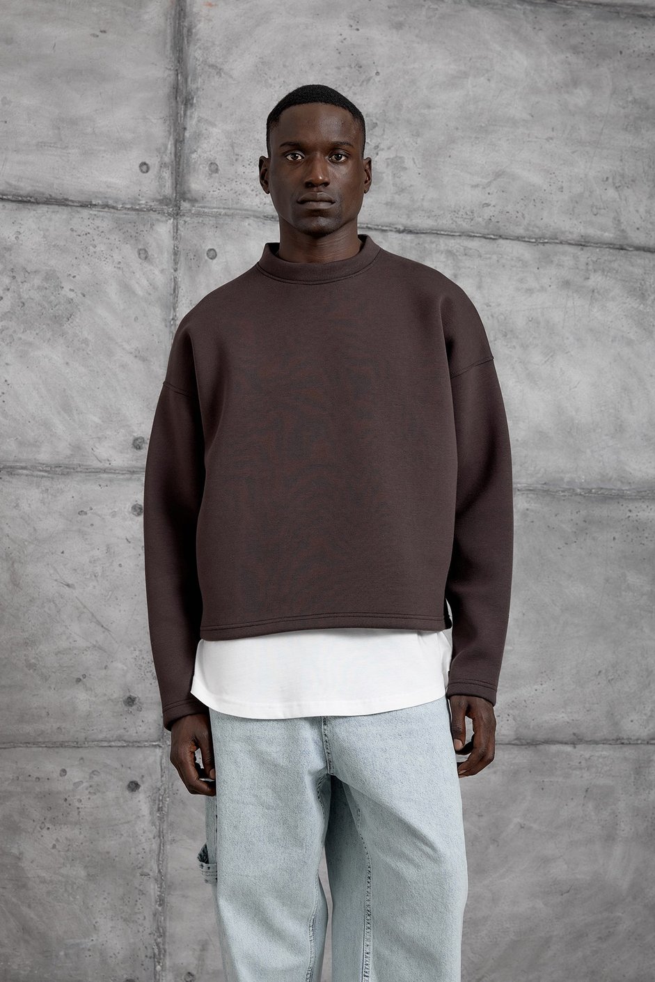Bordo ARKA DETAY OVERSIZE SWEATSHIRT