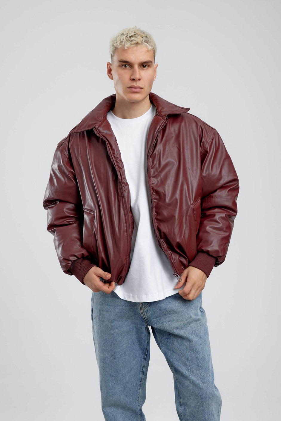 Bordo Bomber Deri Mont