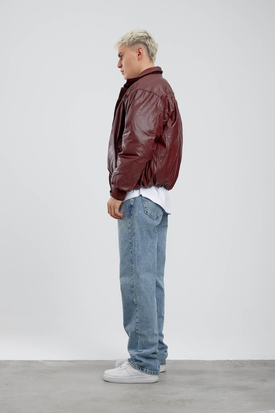 Bordo Bomber Deri Mont