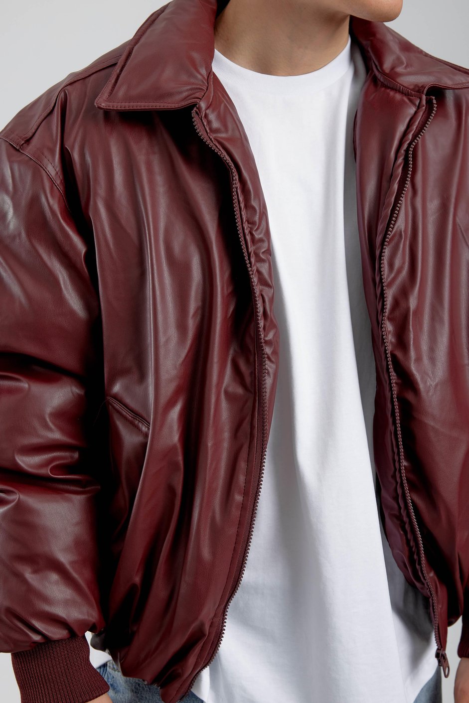 Bordo Bomber Deri Mont