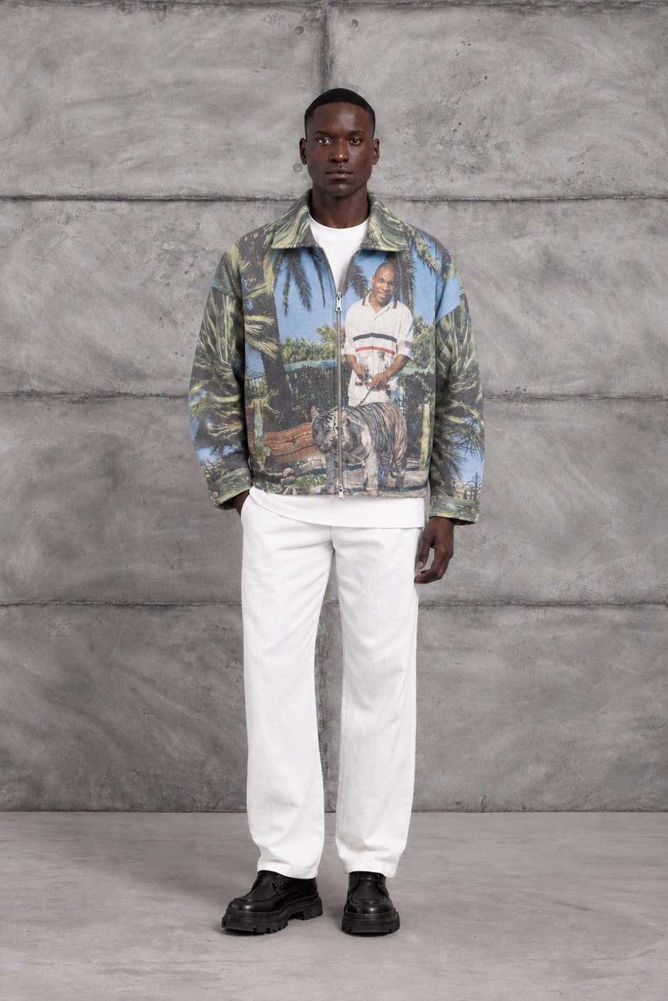 DESENLİ OVERSIZE CEKET