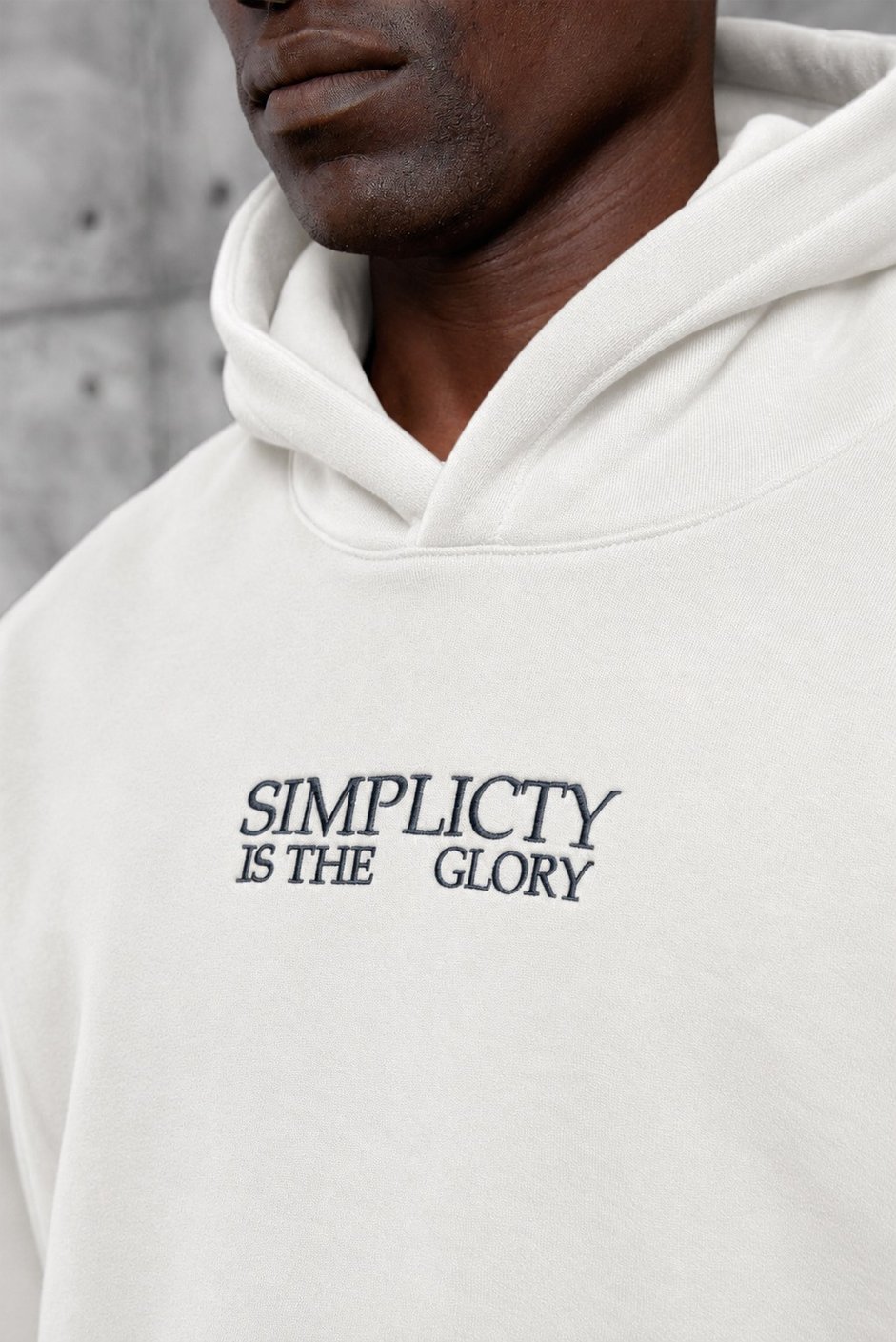 Ekru Beyaz NAKIŞ DETAY OVERSIZE SWEATSHIRT