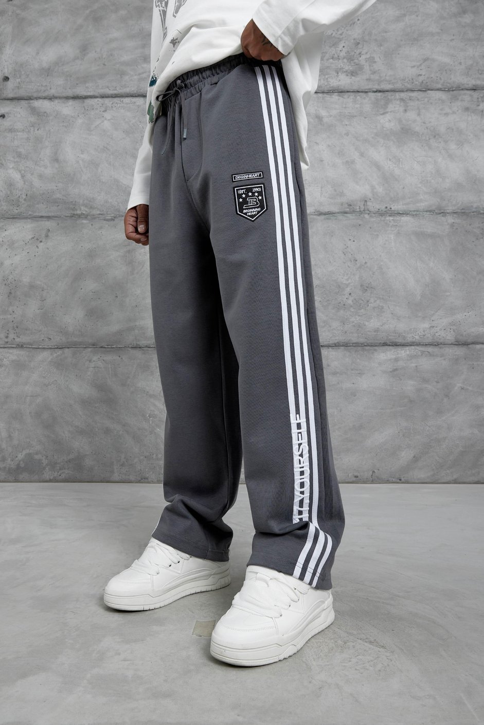 Füme 17.Yourself Yazılı Baggy Kalıp Eşofman Altı