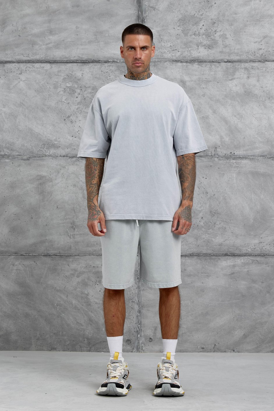 Gri Basic Oversize Tshirt