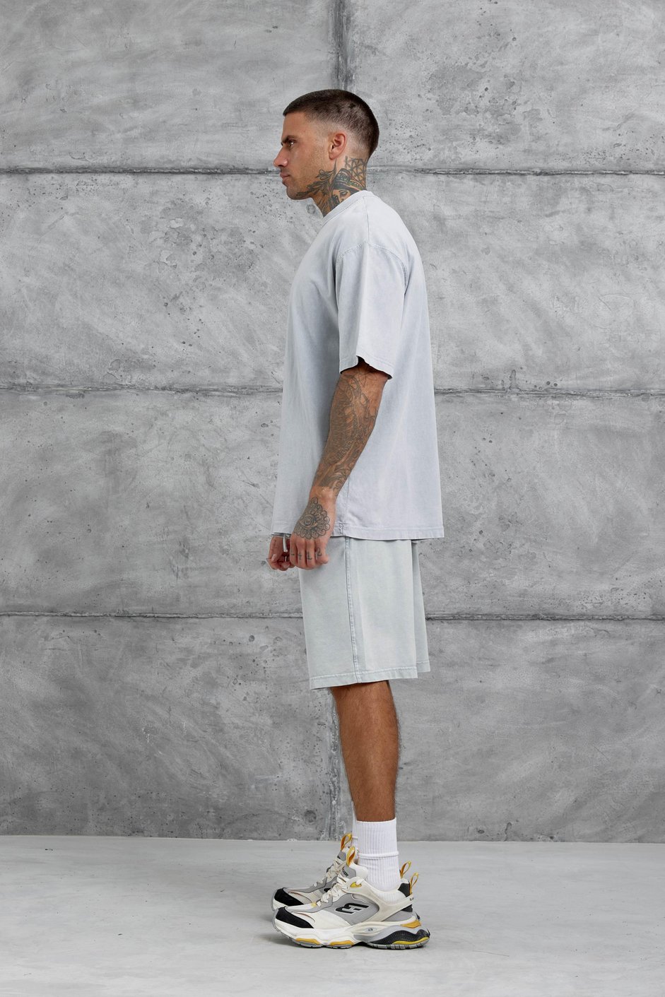 Gri Basic Oversize Tshirt