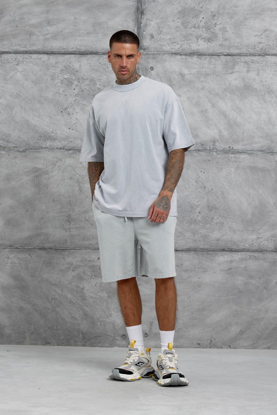 Gri Basic Oversize Tshirt