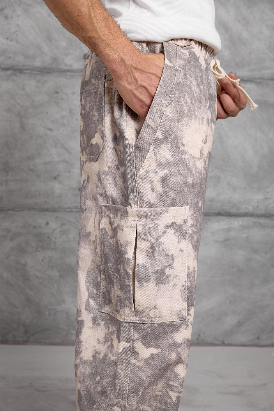 Gri DESENLİ KARGO PANTOLON