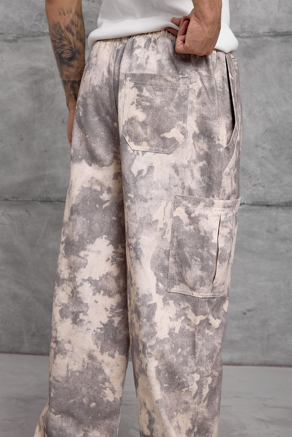 Gri DESENLİ KARGO PANTOLON
