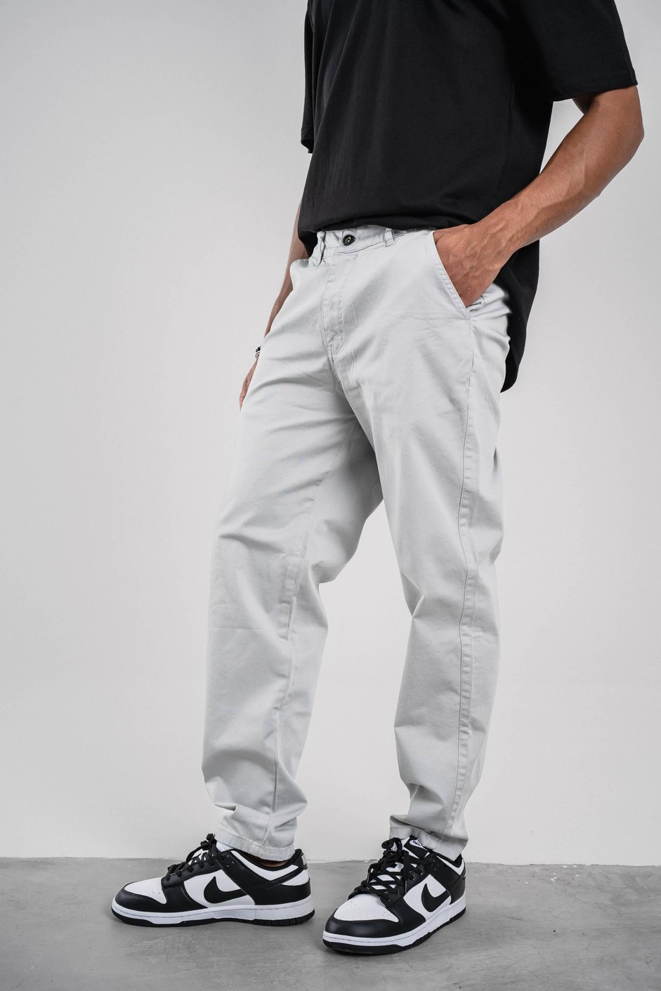 Gri Gabardin Pantolon