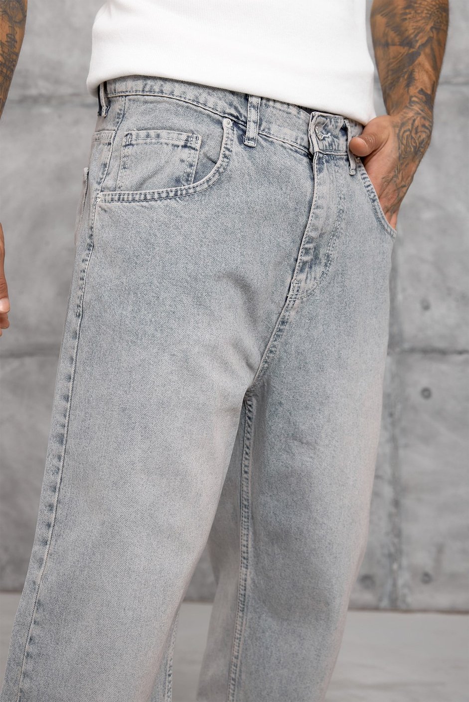 Gri MOBB BAGGY JEAN