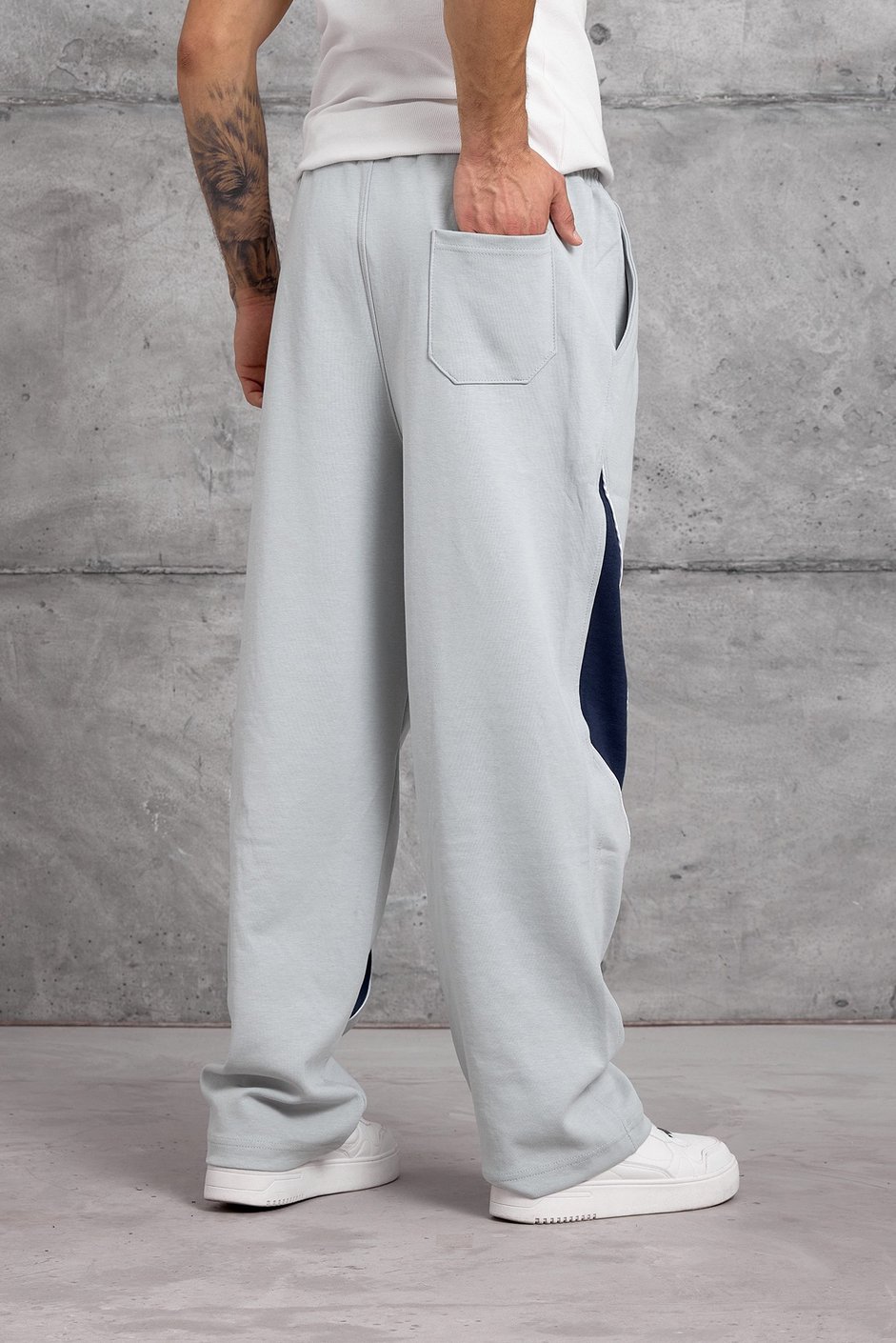 Gri ŞERİTLİ 17 RAKAM BAGGY EŞOFMAN ALTI