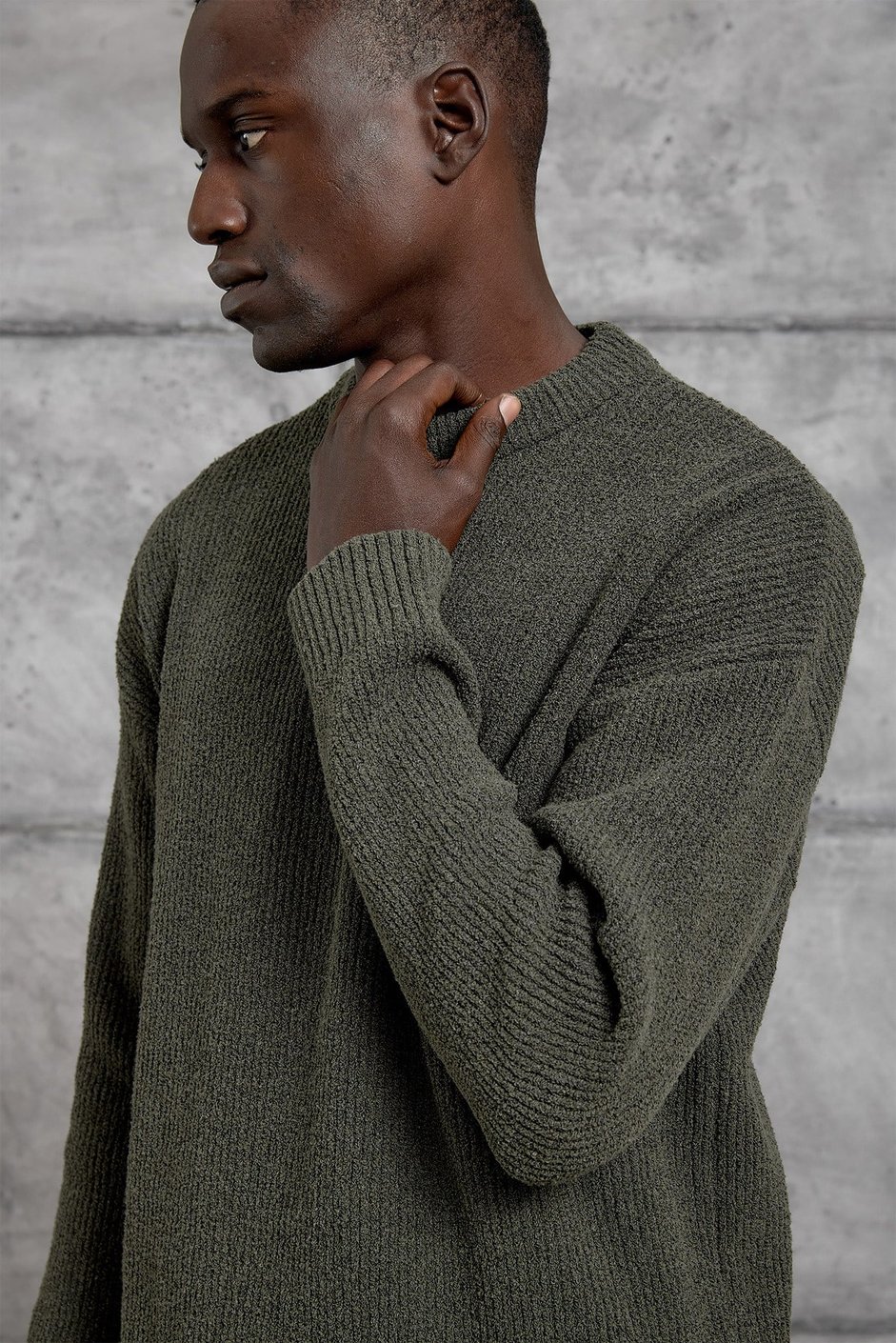 Haki DP BİSİKLET YAKA TRİKO SWEATSHIRT