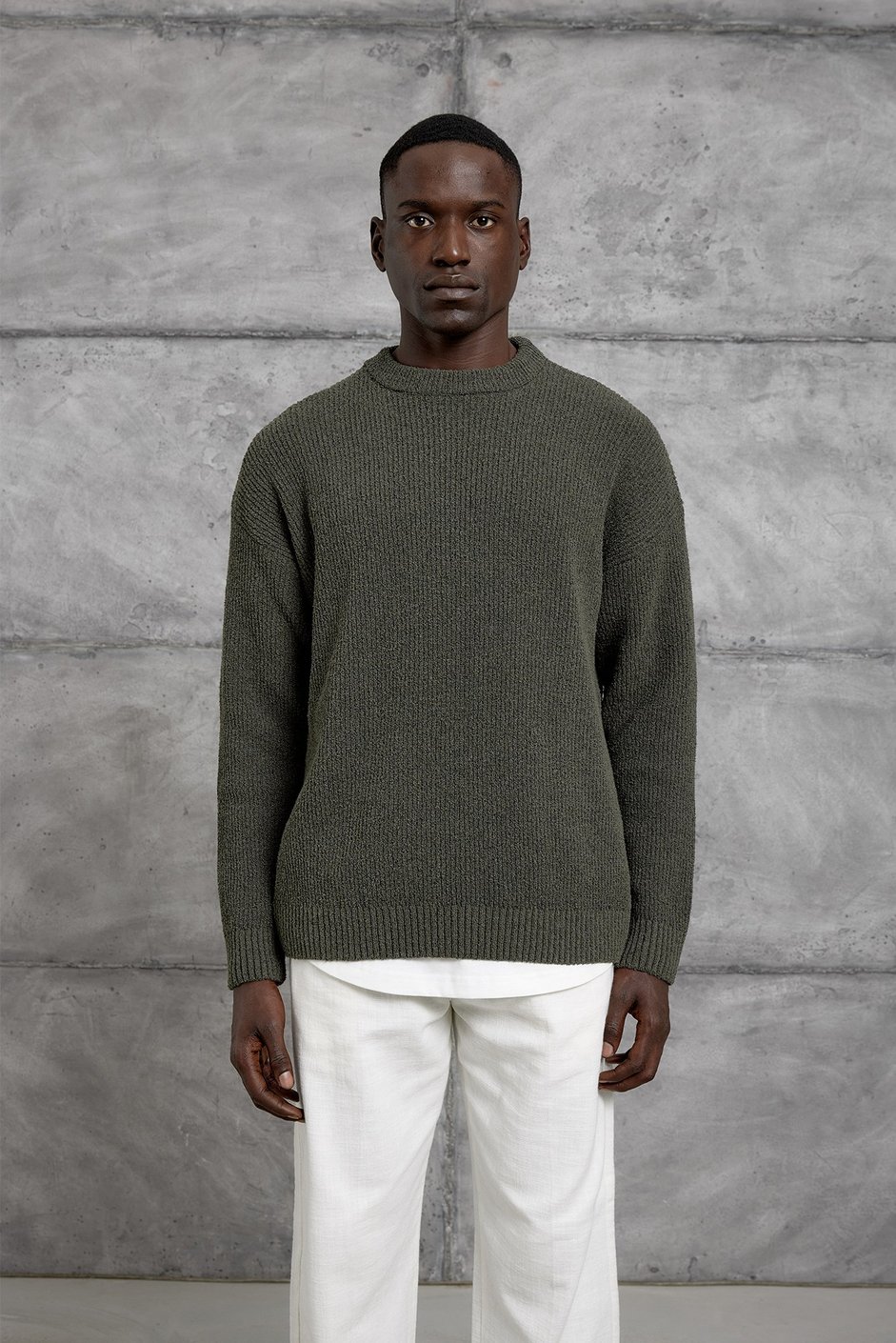 Haki DP BİSİKLET YAKA TRİKO SWEATSHIRT