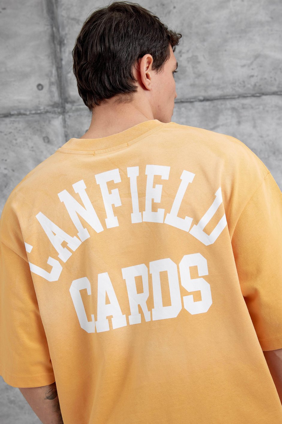 Hardal Canfield Card Yazılı Oversize Tshirt