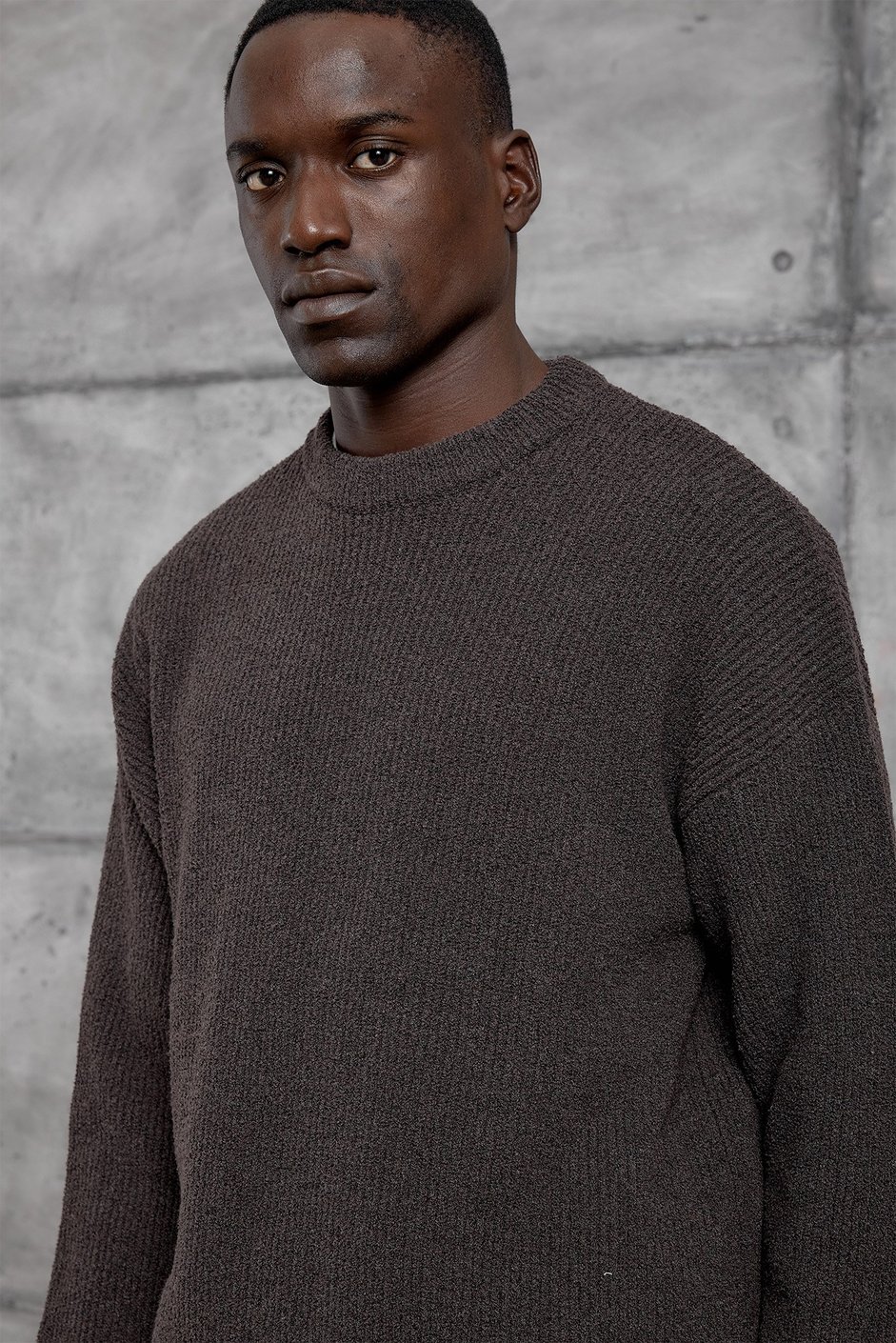 Kahverengi DP BİSİKLET YAKA TRİKO SWEATSHIRT