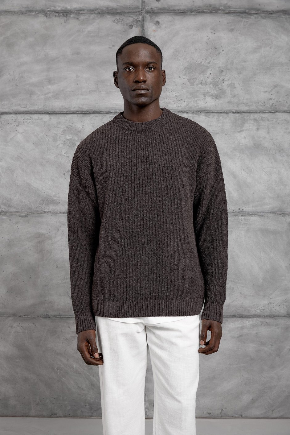 Kahverengi DP BİSİKLET YAKA TRİKO SWEATSHIRT
