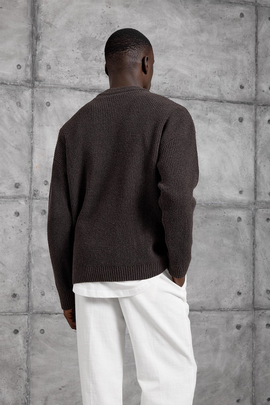 Kahverengi DP BİSİKLET YAKA TRİKO SWEATSHIRT